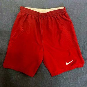 Soccer Shorts: Girl's Burgundy Dri-Fit Nike, size medium